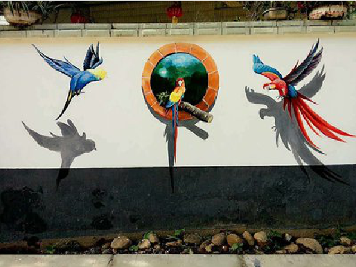 叶县视觉错位-3D墙绘设计