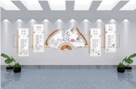 叶县企业文化墙设计的核心要素。