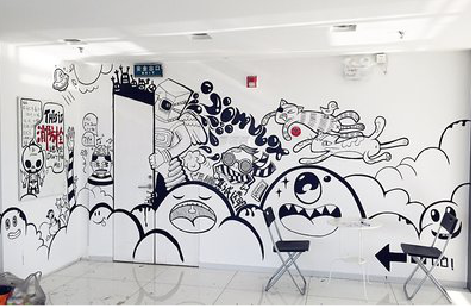 叶县手绘墙并非传统涂鸦。